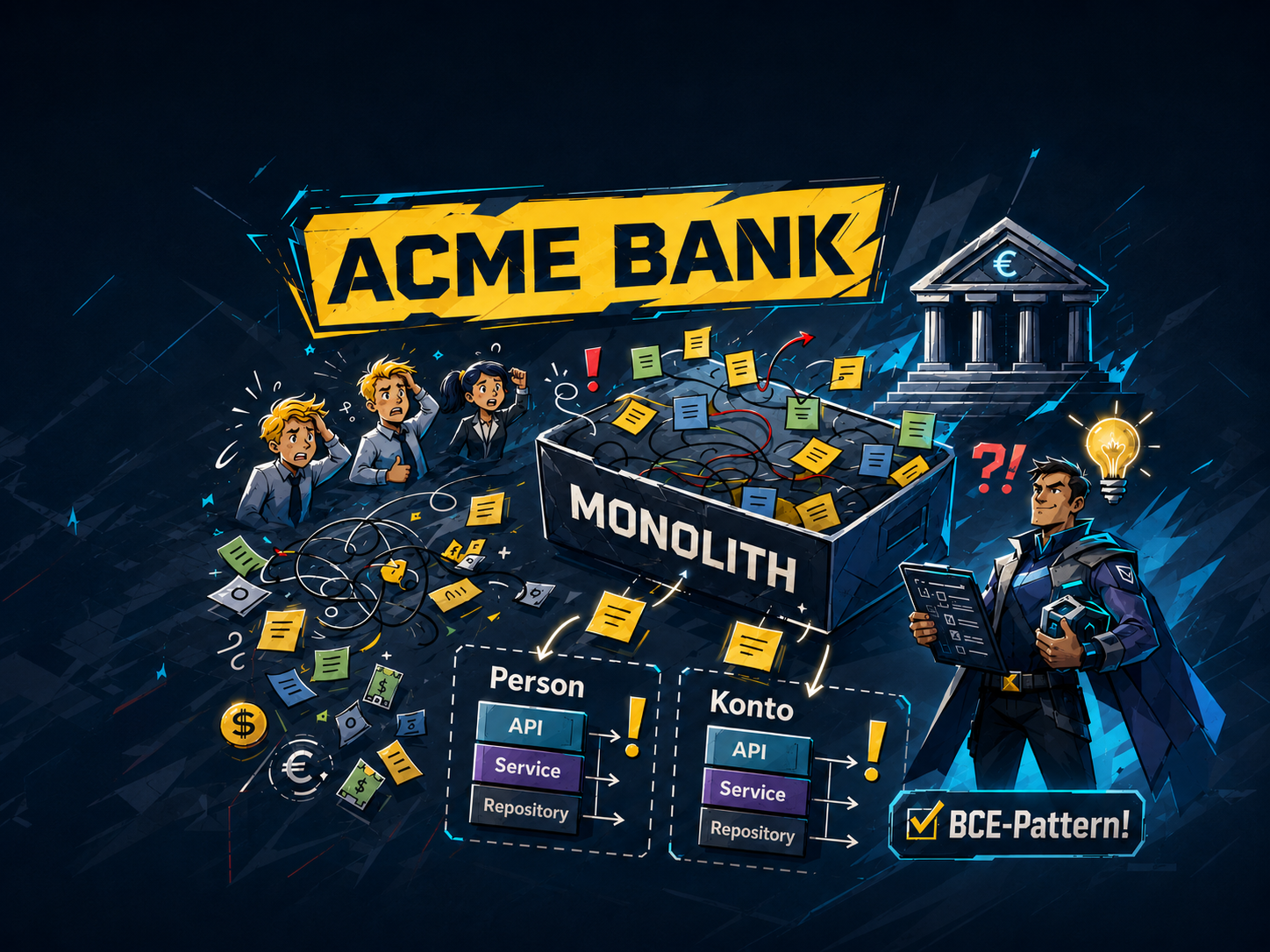 BCE Pattern in a Monolith: Clean Architecture for Complex Systems