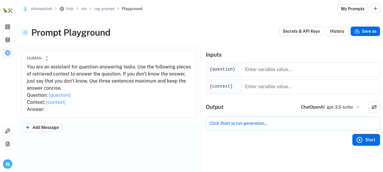 LangSmith Playground