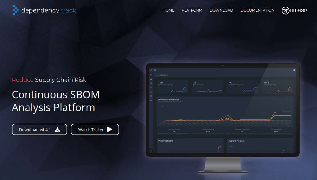 Dependency Track - Continuous SBOM Analysis Platform